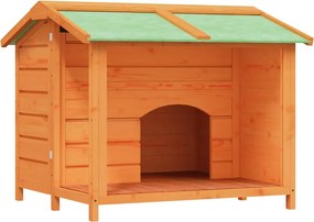 vidaXL Cușcă de câine, maro, 96x87x80,5 cm, lemn masiv pin