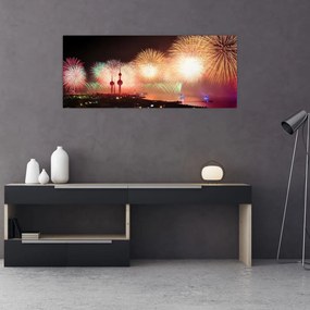 Tablou cu artificii (120x50 cm), în 40 de alte dimensiuni noi