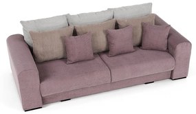 Canapea foarte spatioasa, violet, roz invechit, bej, GILEN BIG SOFA