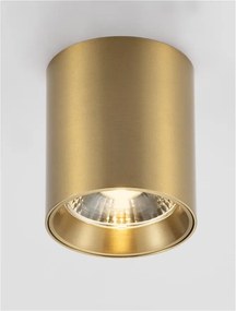 Spot aplicat LED design tehnic IRIS auriu mat