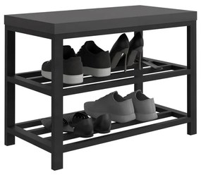 Suport metalic pentru pantofi - Negru