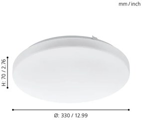 Eglo 97872 - LED Plafonieră FRANIA LED/14,6W/230V