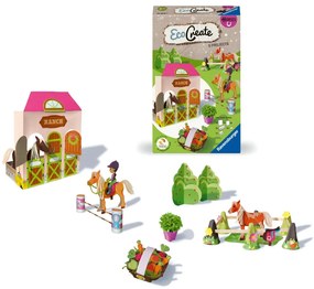 ECO CREATE SET DE CREATIE FERMA DE CAI CE INCLUDE 6 PROIECTE - RAVENSBURGER (RVSAC23919)
