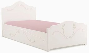 Sertar alb pentru pat de 90 x 200 cm alb Sweet