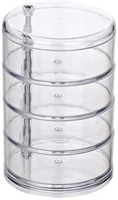 Organizator cu 4 compartimente pentru cosmetice Wenko Transparent