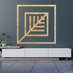 SENTOP | Decor din lemn pătrat cu frunze - ATALY