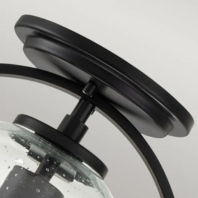 Quintiesse QN-SOMERSET-F-C-BK - Plafonieră SOMERSET 1xE27/60W/230V neagră