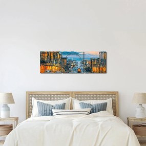 Tablou - Telecabină, San Francisco (cu ceas) (90x30 cm)