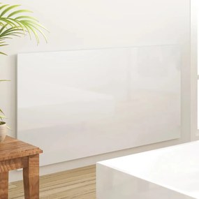 Tablie de pat,alb extralucios, 160x1,5x80 cm, lemn prelucrat Alb foarte lucios, 1