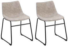 Set 2 buc. scaune pentru sufragerie Basta (bej). 1009969