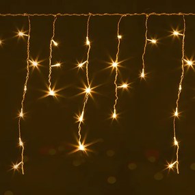 Brilagi - Ghirlandă LED de Crăciun pentru exterior, 200 LED, 8 funcții, 13 x 0,6 m, IP44, alb cald