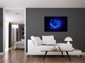 Tabloul cu ghem albastru abstract (90x60 cm)