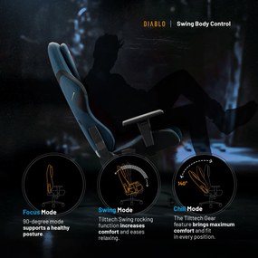Scaun Gaming Diablo X.One Prime, Normal Size, Meta Ocean