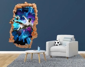 Autocolant de perete pentru fanii fotbalului cu efect 3D 95 x 150 cm