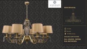 Candelabru 8 brate design clasic cristal Asfour Monza