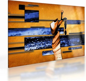 Tablou pe sticlă picturii abstracte (70x50 cm)