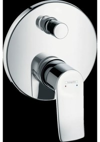 Baterie dus Hansgrohe Metris incastrata pentru corp ingropat, rotunda, crom 31493000 Rotunda