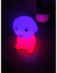 Lampă de veghe pentru copii LED RGB reîncărcabilă, reglabilă LED/2,5W/5V 3000K 1200 mAh câine