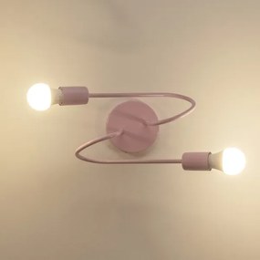 Lustră aplicată OXFORD 2xE27/15W/230V roz