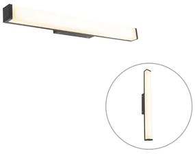 Lampă de perete modernă pentru baie neagră 62 cm IP44 - Cascada