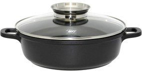 Elo 19624 Tigaie cu capac din sticlă și mâneraromat Alucast 24 cm, 24 cm