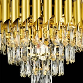 Brilagi - Lustru aplicat ECLIPSE 7xE14/10W/230V Ø 48 cm auriu