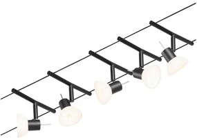 Paulmann 94450 - Set 5x GU5,3/10W spot SHEELA 230V negru