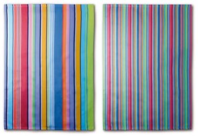 Set 2 prosoape din bumbac Remember Purple Stripes, 70 x 50 cm