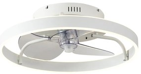Ventilator de tavan alb 50cm incl. LED Dimmable cu telecomandă - Maddy