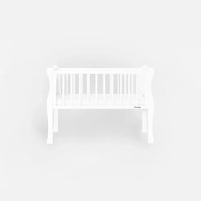 Patut mic, co-sleeping din lemn, Noble Alb 90 x 40 cm