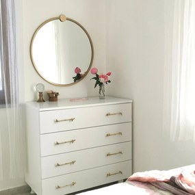Oglindă Gold Metal Ayna 60 cm