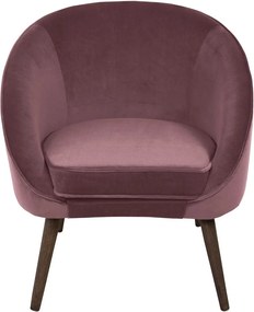 Fotoliu SAFIR din Catifea Rose - Catifea Rose Lungime (75 cm) x Latime (66 cm) x Inaltime (76 cm)