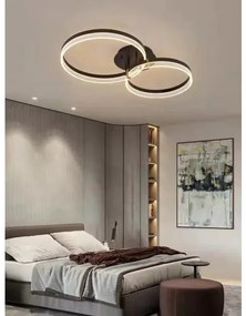 Lustra LED Cu Telecomanda, Elit's Esn F2330-2, Maro, 84w, 65 cm