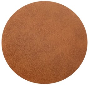 Covor din piele maro coniac Circle XXXL Bull – LIND DNA