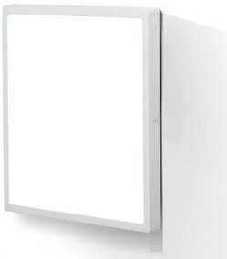 Plafoniera LED moderna design slim Lero 60x60cm alba
