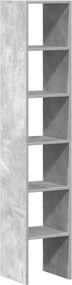 vidaXL Biblioteci 2 buc. stivuibile Gri Beton Lemn prelucrat