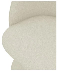 Scaun de sufragerie crem tapițat Maia – Makamii