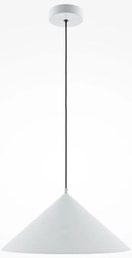 Lustra/Pendul metalic Basic D-35cm alb