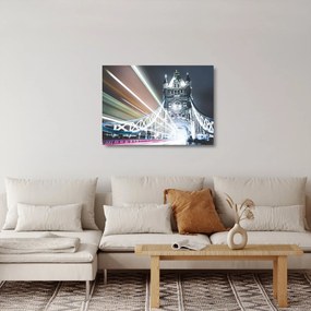 Tablou pe sticlă cu Tower Bridge (70x50 cm)