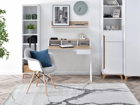 Masă PC Aspart (stejar + alb). 1109726
