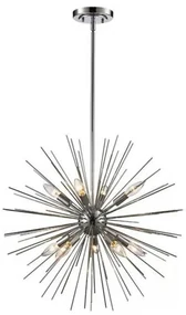 Candelabru Blaze, 70x70x66 cm, 12xe14, 40 w, metal, argintiu