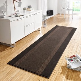 Covor tip traversă Hanse Home Basic, 80x200 cm, maro