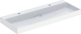 Lavoar pe mobilier Geberit One dublu cu scurgere speciala 120 cm alb