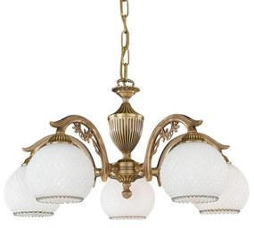 Candelabru din alama cu 5 brate design italian 8600