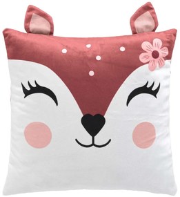 Pernă pentru copii din catifea 40x40 cm Bichette – douceur d'intérieur