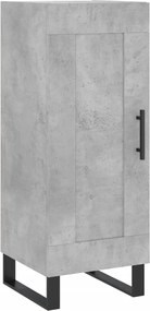 vidaXL Servantă, gri beton, 34,5x34x90 cm, lemn compozit