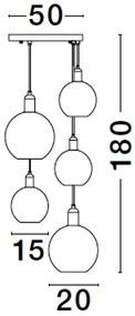 Lustra suspendata design modern MIRRO