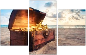Tablou - Comoară pe plajă (90x60 cm)