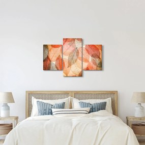 Tablou cu frunzele de toamnă pictate (90x60 cm)