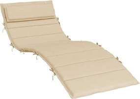 vidaXL Pernă de șezlong, bej, 180x60x4 cm, textil Oxford